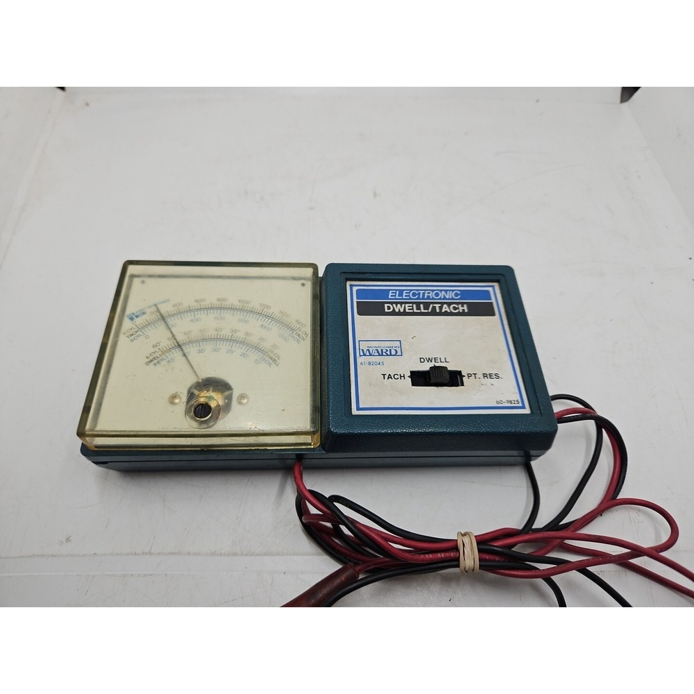 Ward Dwell Tach Points Tester Engine Meter Analyzer Tachometer FOR PARTS, UNTEST